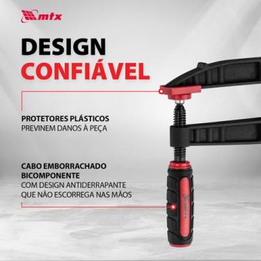 Imagem de Grampo para carpinteiro tipo sargento 600mm 1pc mtx