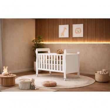 Imagem de Berço Com Colchão Que Vira Cama Magia - Mobibaby