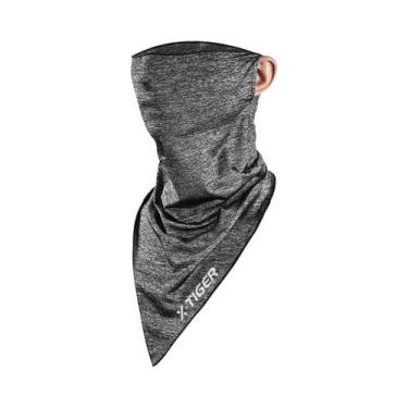 Imagem de Máscara Facial Esportiva de Tecido Gelado - Proteção Solar para Corrid