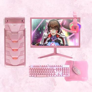 Imagem de Pc Computador Completo Girl CPU I5, RAM 16GB, SSD 240GB, NVidia 2GB, M