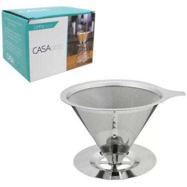 Imagem de Filtro Coador De Café De Inox Pequeno 12x6cm - KOPECK