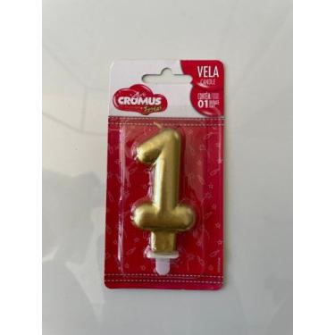 Imagem de Vela perolada para aniversário - Cromus 