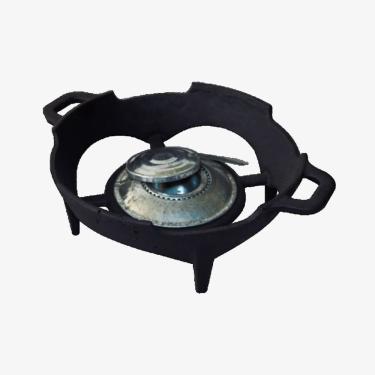 Imagem de Fogareiro a Álcool para Picanheira 25cm Ideal para Bifeteiras Portátil Preto Rig Fundidos