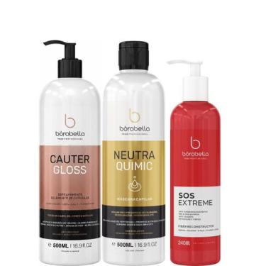 Imagem de Borabella Cauter Gloss + NeutraQuimic 2x500ml + SOS 240ml