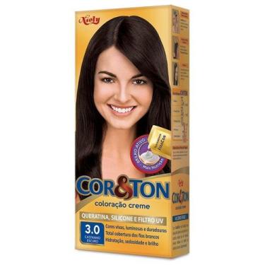 Imagem de Tinta de Cabelo Permanente Cor&Ton Niely - Castanho Escuro 3.0
