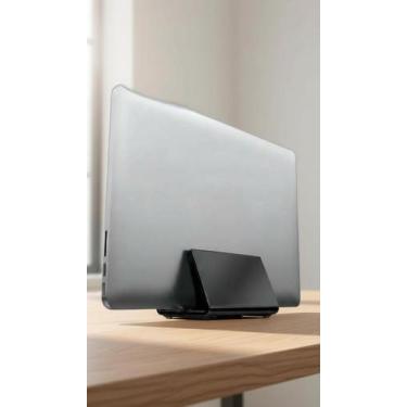 Imagem de Suporte Vertical P/ Notebook 2,0cm Mesa Preto - Congratulations Store