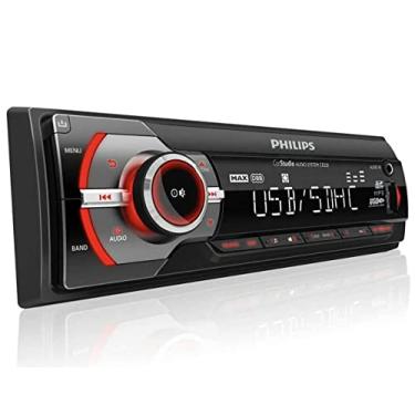 Imagem de PHILIPS Digital Media Car Stereo Receiver Audio System AM/FM Radio Dual USB Port, SD, AUX in and Built-in Microphone Hands Free Calling and Music Streaming