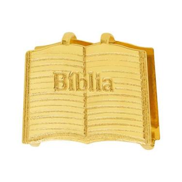 Imagem de Pingente Aço Hit Bíblia 16.5mm Gold Ipg - Convex