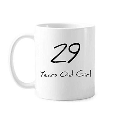 Imagem de Caneca moderna para meninas de 29 anos de idade Art Deco presente caneca cerâmica xícara de café porcelana louça