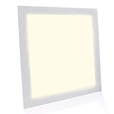 Imagem de Painel Plafon Luminária Led 25w Quadrado Embutir - Branco Quente Decoração Iluminação