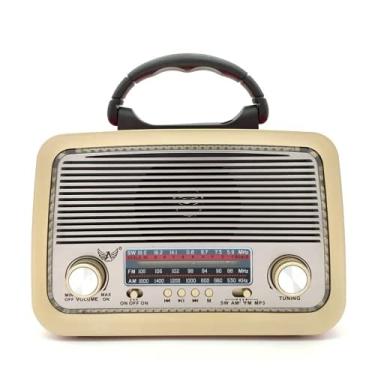 Imagem de Rádio Retro A3199T Lanterna Bluetooth Fm Pendrive (Marrom)