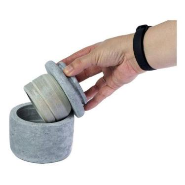 Imagem de Manteigueira Francesa De Pedra Sabão Rústica Natural