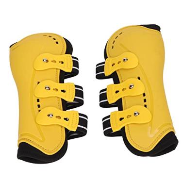 Imagem de Polainas de Tendão de Cavalo, Resistentes a Impactos, Ajustáveis, Estáveis, Proteção de Perna Dianteira Aberta, Botas Dianteiras de Cavalo para Salto (M)