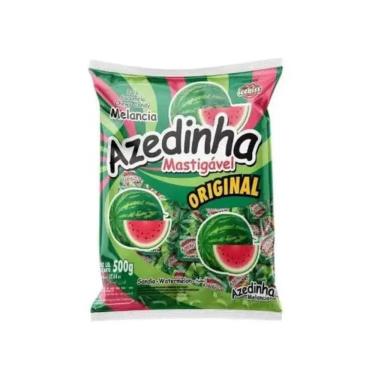 Imagem de Bala Mastigável Icekiss Azedinha Melancia Cory 500g