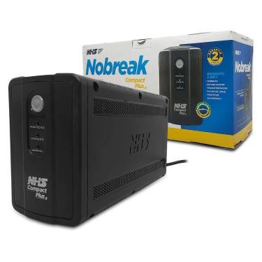 Imagem de Nobreak 1000va Nhs Compact Plus 4 Senoidal, Entrada Bivolt, S/120v, Bat. 2x 7ah/12v - 9...