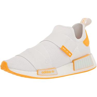 Imagem de adidas Originals Nmd_r1's feminino, Branco/ouro universitário/ouro universitário, 8.5