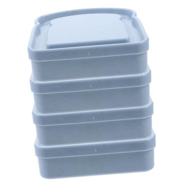 Imagem de 4pcs caixa de sanduíche recipientes seláveis ​​caixa de sanduíche recipientes de sanduíche para lancheiras recipiente com tampa recipientes de sanduíche para adultos lanches forno de micro-ondas palha