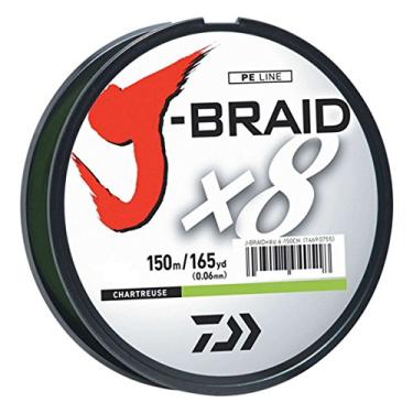 Imagem de Daiwa J-BRAIDX8, carretel de enchimento, verde escuro, diâmetro monocromático. = 7,3 kg.