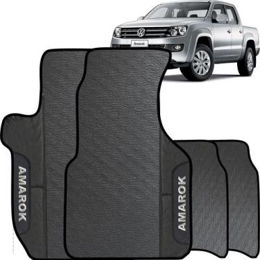 Imagem de Lindo jogo tapete 4 peças carro automotivo  na cor preto volkswagen am