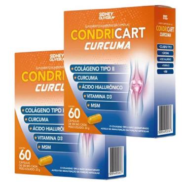 Imagem de Kit 2x colágeno tipo ii + curcuma ácido hialurônico vit d3 + msm - SID