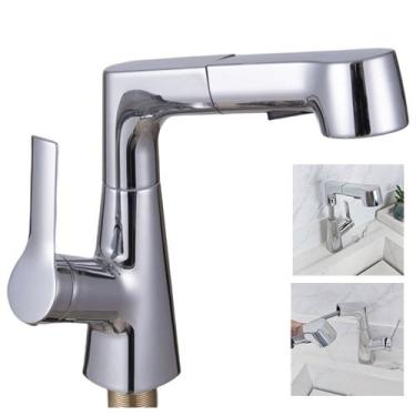 Imagem de Torneira Extensivel Gourmet Cozinha Banheiro Pia Bancada Mesa Ducha Do