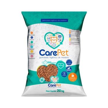 Imagem de Granulado Higiênico de Madeira CarePet Premium Original para Gatos 20k