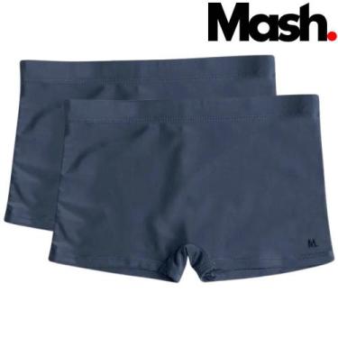 Imagem de Kit 2 Sunga Boxer Mash Adulto Moda Praia Tamanhos Grandes, GG, Cinza