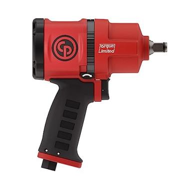 Imagem de Chicago Pneumatic CP7748TL - Chave de impacto pneumático de 1/2 polegada, torque limitado, cabo de pistola, saída reversa de torque máximo 1300 Nm - 7000 RPM, martelo duplo