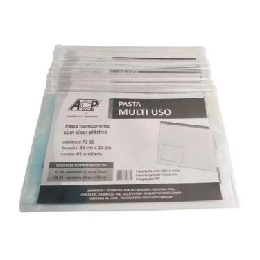 Imagem de Kit 10 Pastas Multiuso Com Ziper 330x240mm Acp