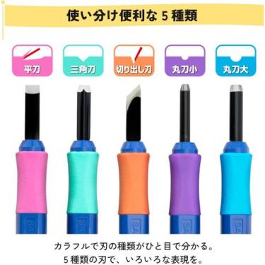 Imagem de Goiva Para Xilogravura Sakura 05 Peças