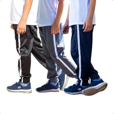 Imagem de Kit 3 Calças Infantil Jogger Helanca Elástico na Barra 424 - BEN20, 6,
