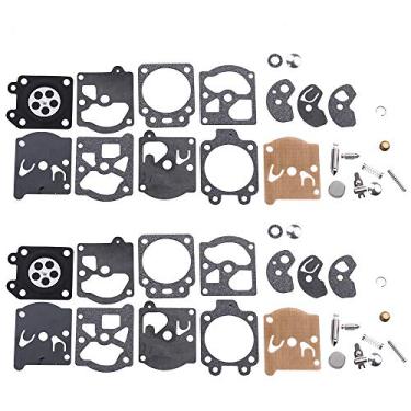 Imagem de Dalom Pacote com 2 kit de reparo de carburador K10-WAT compatível com Carb Poulan Craftsman Aparador de motosserra Weedeater soprador de folhas