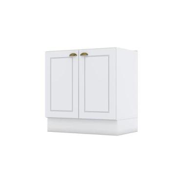 Imagem de Balcão 02 Portas 80 Cm Amy Branco Hp Casa 812 Branco Hp