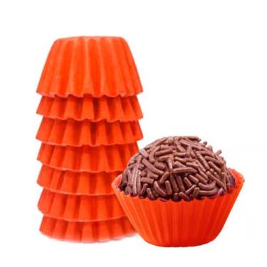 Imagem de Forminha p/ doces n.05 laranja - 100un - mago
