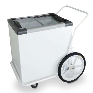 Imagem de Carrinho Branco Para Sorvetes E Congelados 180L 220V