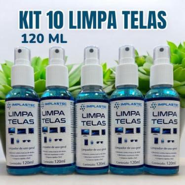 Imagem de KIT 10 Limpa Telas Tira Manchas Monitor Celular Tv Notebooks Tablet 12