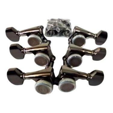 Imagem de Tarraxa Guitarra Sgs510a-07 Mgt Cosmo Black 3 + 3 - Gotoh