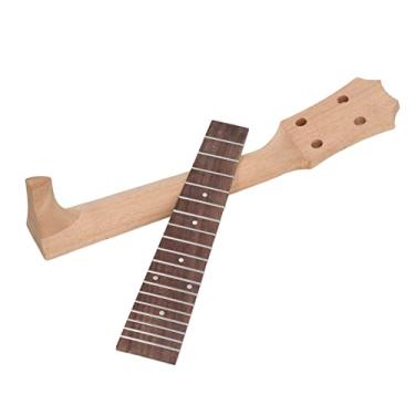 Imagem de U Fretboard Neck Set Rosewood Okoume Madeira Fingerboard Substituição para 4 St Instrumento Musical Instrumento Com Esta Escala para o Pescoço de Som Profissional Seu (23 pol.)