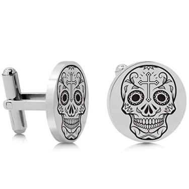 Imagem de Abotoaduras masculinas em aço inoxidável - vários estilos de abotoaduras personalizadas gravadas para homens abotoaduras de aço inoxidável para homens abotoaduras personalizadas para homens abotoaduras exclusivas