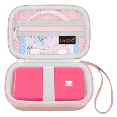 Imagem de Canboc Estojo para KODAK Step/Kodak Step Slim Instant Mobile Photo Mini Printer, bolso de malha com zíper para papel fotográfico e cabo USB, ouro rosa (apenas capa)