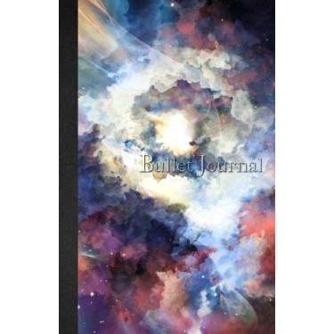 Imagem de Bullet Journal: Watercolor Galaxy Dotted Grid - 110 pages (5.5 x 8.5) soft cover glossy finish - journal, planner, organizer, dot point