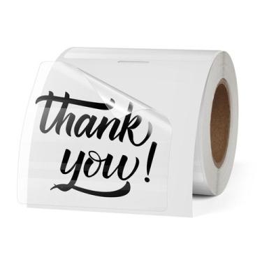 Imagem de Etiquetas Térmicas FINDAT Transparentes 76x76mm - 200 Unidades/Rolo