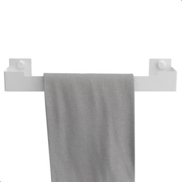 Imagem de Porta Toalha Rosto Suporte Banheiro Toalheiro Branco ELG - Unidas