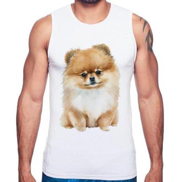 Imagem de Regata Cachorro Spitz Alemão Lulu da pomerânia - Foca na Moda, Branco,