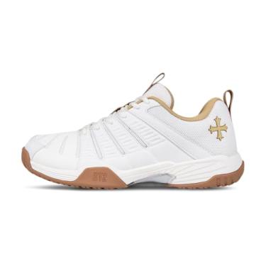 Imagem de Teuton Tênis esportivo ST2 unissex All-Court: Tênis leve e respirável para tênis, squash, pickleball e mais - tamanhos 37-48 EUR, Off-white, 40 BR