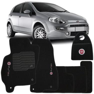 Imagem de Jogo Tapete Automotivo Carpete + Lixeira Fiat Punto 2012 à 2018 Soft L