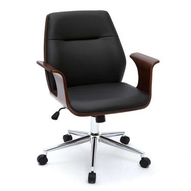 Imagem de Cadeira de Escritório Diretor Giratória Filipa Preta