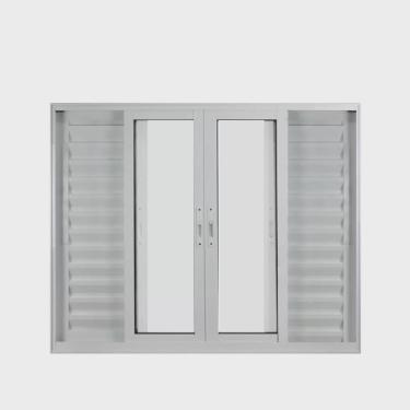 Imagem de Janela de Alumínio Veneziana 100x150cm 6 Folhas Suprema Hale Esquadrias