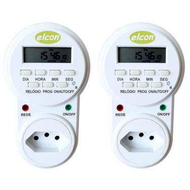 Imagem de Kit 2un Timer Digital Temporizador Elcon TE-30 Bivolt