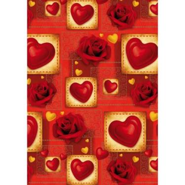 Imagem de Bobina de Papel para Embrulho de Presente Rolo 60cmx100m - SAO JOAO, C